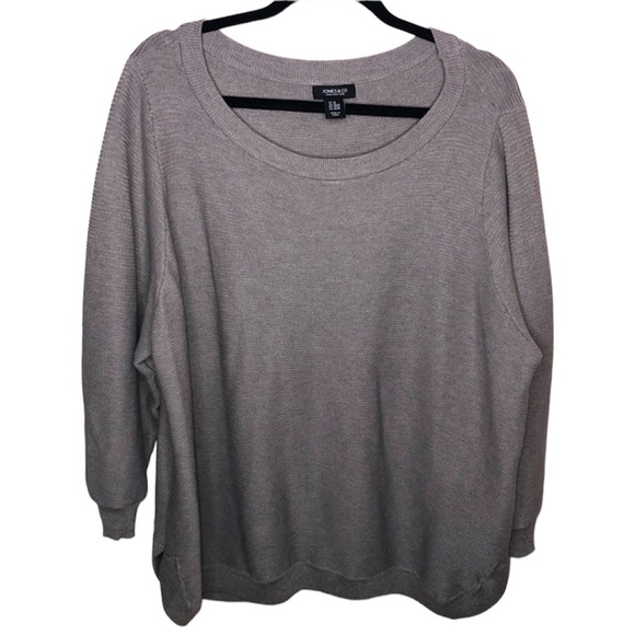 Preowned John’s & co Lightweight plus size scoop neck sweater - Picture 1 of 8